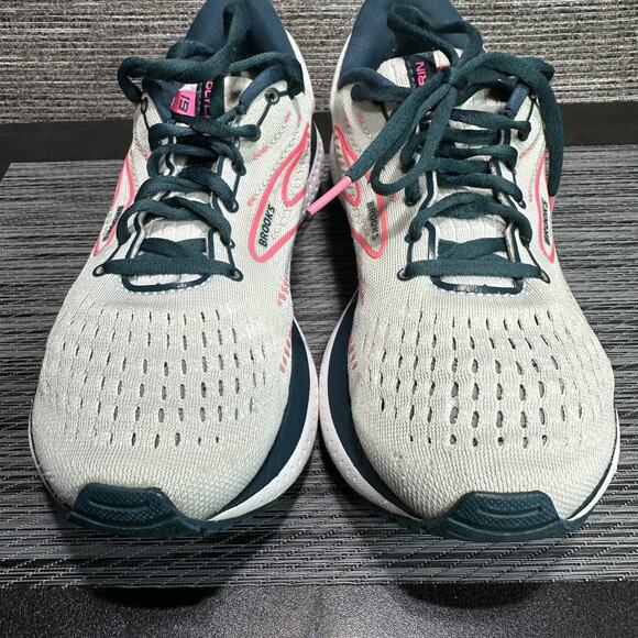 Brooks Glycerin 19 Womens Size 9.5 Gray White Pink Athletic Running Shoes - Picture 5 of 16